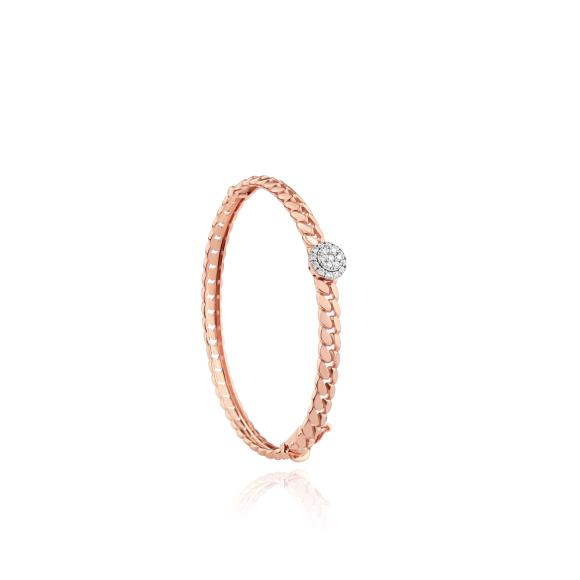 Bracelet Excellence Or rose 750/1000 & Diamants