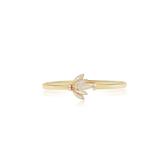 Bracelet Tulipe Excellence Or jaune 750/1000 & Diamants